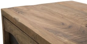 MESA CONSOLA YELLOWSTONE 118X40X80 CM (MADEIRA DE ACÁCIA NILÓTICA) CASTANHO E PRETO