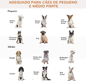 PawHut Barreira de Segurança para Cães de 3 Paineis Barreira para Cães