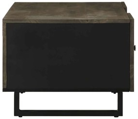 Mesa de centro 100x54x40 cm madeira de mangueira maciça preto