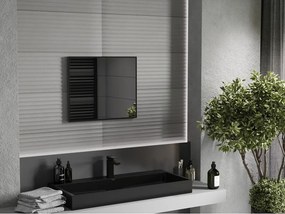 Mexen Loft espelho de casa de banho retangular 60 x 50 cm, moldura preta - 9852-060-050-000-70