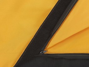 Pufe almofada amarelo 140 x 180 cm FUZZY Beliani