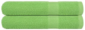 Toalhas sauna 2pcs 80x200 cm 360 gsm 100% algodão verde maça