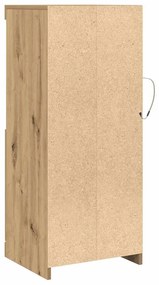 Sideboard vidaXL com Luzes LED Carvalho Artesanal 41x37x100 cm