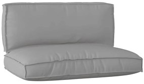 vidaXL Conjunto de Almofadas para Palete 2 pcs Cinzeto Tecido Oxford