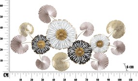 PAINEL DE PAREDE DE FERRO 3D PINKY -B- CM 106X6X60,5 MULTICOLOR