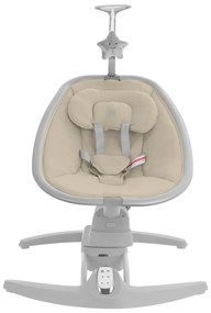 Cadeira baloiço para bebé eléctrico de lado a lado Spinny Bege