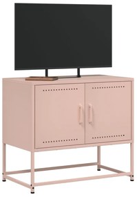 Móvel de TV 68,5x39x60,5 cm aço rosa