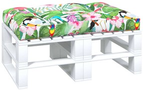 Almofadão para sofá de paletes 120x80x12cm tecido multicolorido