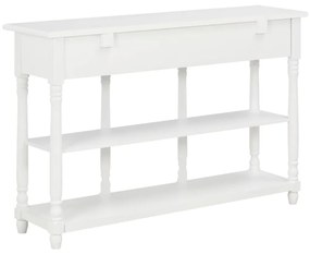 Mesa consola 120x30x76 cm MDF branco