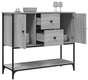 Aparador 100x36x85 cm derivados de madeira cinzento sonoma