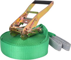 vidaXL Slackline 15 m x 50 mm 150 kg verde