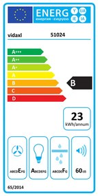 Exaustor Embutido Fino com Luz LED em Inox e Aluminio - 480 m³/h - Des