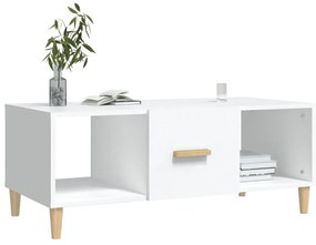 Mesa de centro 102x50x40 cm madeira processada branco