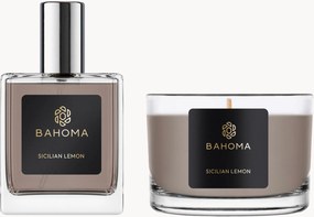 Ambientador em spray e vela perfumada Sicilian Lemon, conjunto de 2 (limão, litsea cubeba, verde)