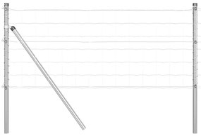 Cerca Euro com 7 postes 0,6 x 10 m em aço galvanizado