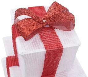 Decoração de Natal caixa de presente 250 LED branco quente