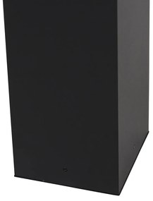 Candeeiro de pé exterior inteligente preto 80 cm com Wi-Fi ST64 - Charlois