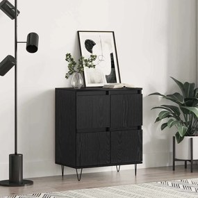 vidaXL Buffet Preto 60 x 35 x 70 cm Madeira processada