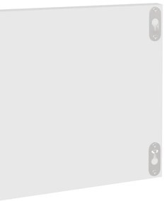 Estantes de parede 2 pcs 80x11,5x18 cm contraplacado branco