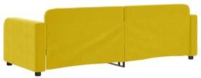 Sofá-cama 80x200 cm veludo amarelo