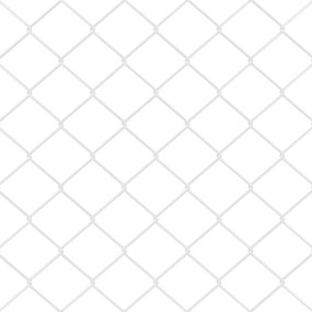 Cerca de Cadeia com 7 Postes Flangeados 1.2x10 m Aço Galvanizado
