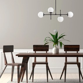 Chandelier Mudoni – Preto – 108 x 15 cm