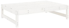 Apoio de pés para jardim 120x80 cm pinho maciço branco