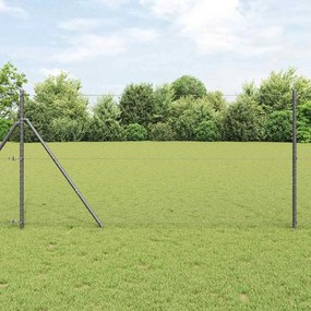 Cerca Hexagonal vidaXL Cinza 1,2x10 m Aço