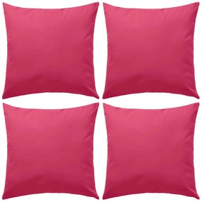 Almofadas para exterior 4 pcs 45x45 cm rosa