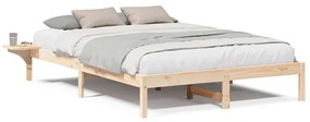 Estrutura de cama com mesas de cabeceira Castanho 140 x 200 cm