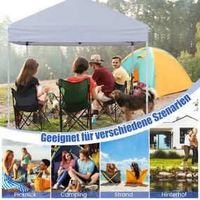 Tenda jardim, feiras eventos dobrável pop-up 2 x 2 m, impermeável com Bolsa de transporte Bolsa de transporte branco