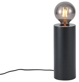 Candeeiro de mesa moderno preto 24cm - Cylinder Moderno