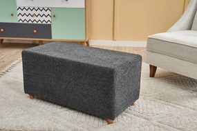 Pouffe Genma Gabbana – Anthracite – 80x40x40 cm