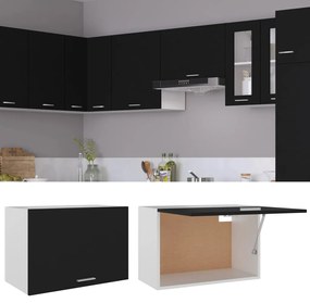 Armário de parede “Lyon” 60x31x40 cm derivados de madeira preto