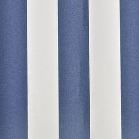 Lona para toldo azul/branco 6 x 3 m (sem estrutura/caixa)