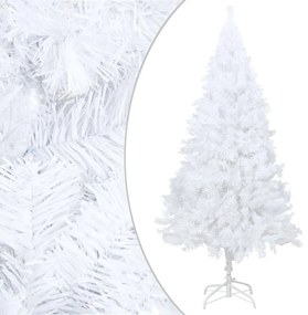 vidaXL Árvore de Natal artificial com ramos grossos 240 cm PVC branco