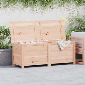 vidaXL Caixa para almofadões de exterior 150x50x56 cm abeto maciço