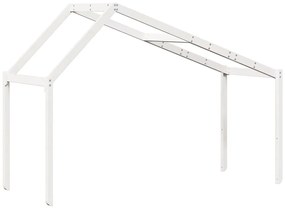Telhado de cama infantil 203x95,5x142 cm pinho maciço branco