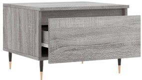 Mesas de centro 2 pcs 50x46x35cm deriv. madeira cinzento sonoma