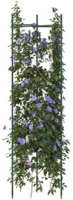 vidaXL Suportes para tomateiros 4 pcs 116 cm aço e PP