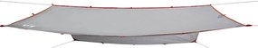 Lona de campismo 300x294 cm impermeável cinzento e laranja