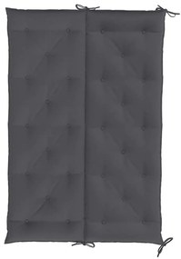 Almofadão banco jardim 150x(50+50)x7cm tecido oxford antracite
