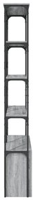 Estante 100x26x180 cm derivados de madeira e metal cinza sonoma