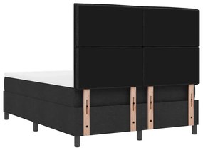 Cama Box com Colchão &amp; Banco Preto 160x200 cm Tecido