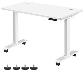 Mesa ajustável em altura SONGMICS 120 x 60 x 71-117 LSD201W01