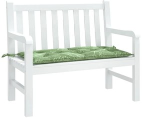 Almofadão banco jardim 100x50x7 cm tecido oxford padrão folhas