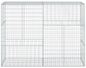 Cesto gabião com cobertura 200x50x150 cm ferro galvanizado