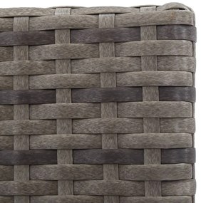 13 pcs conjunto jantar exterior c/ almofadões vime PE antracite