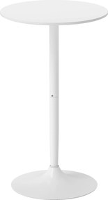 HOMCOM Mesa de Bar Redonda Alta Cozinha Moderna Estrutura Aço 2 Pessoas Ø60x102 cm Estilo Contemporâneo Preto | Aosom Portugal