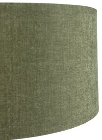 Lâmpada de arco de parede em aço com sombra verde 35/35/20 ajustável Moderno